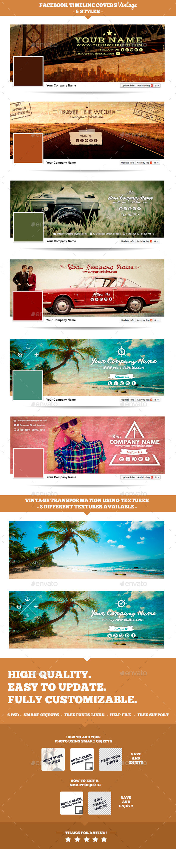 GraphicRiver Facebook Timeline Vintage Covers 9012609 GraphicRiver Facebook Timeline Vintage Covers 9012609