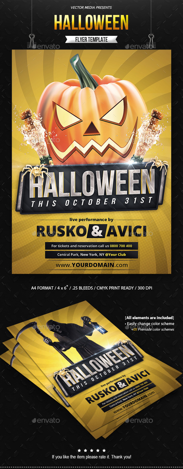 GraphicRiver Halloween Flyer 9018568 GraphicRiver Halloween Flyer 9018568