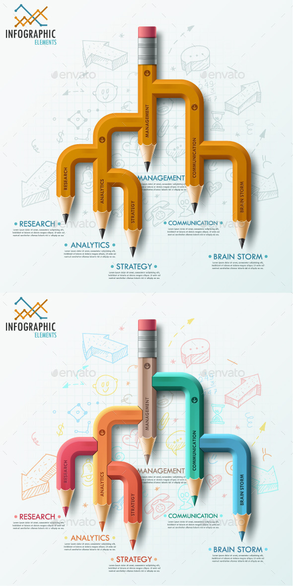 Modern Infographic Options Banner (2 Items) (Infographics)