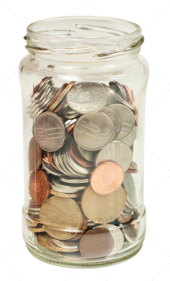 Jar with romanian money (Misc) Photo Download