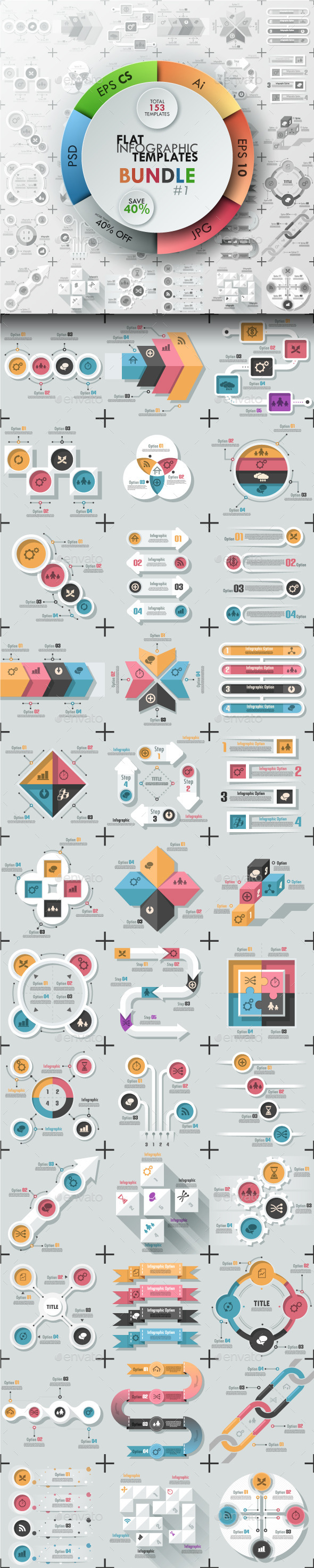 The First Bundle Of Infographics (Flat Templates) (Infographics)