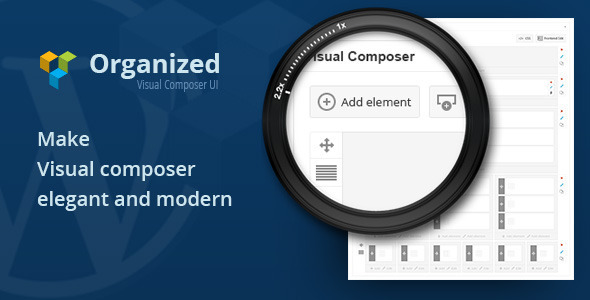 Organized Visual Composer UI Organized Visual Composer UI