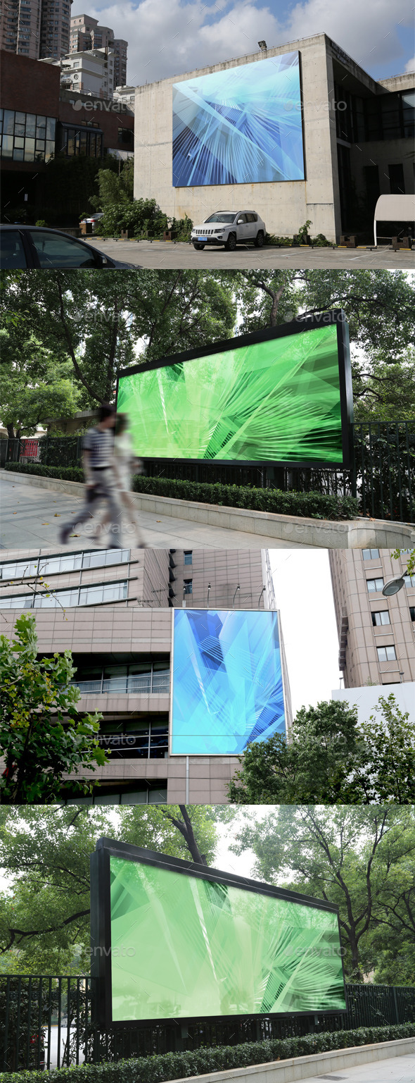 GraphicRiver 4 Outdoor Advertising Displays Mock-Ups 9020605 GraphicRiver 4 Outdoor Advertising Displays Mock-Ups 9020605