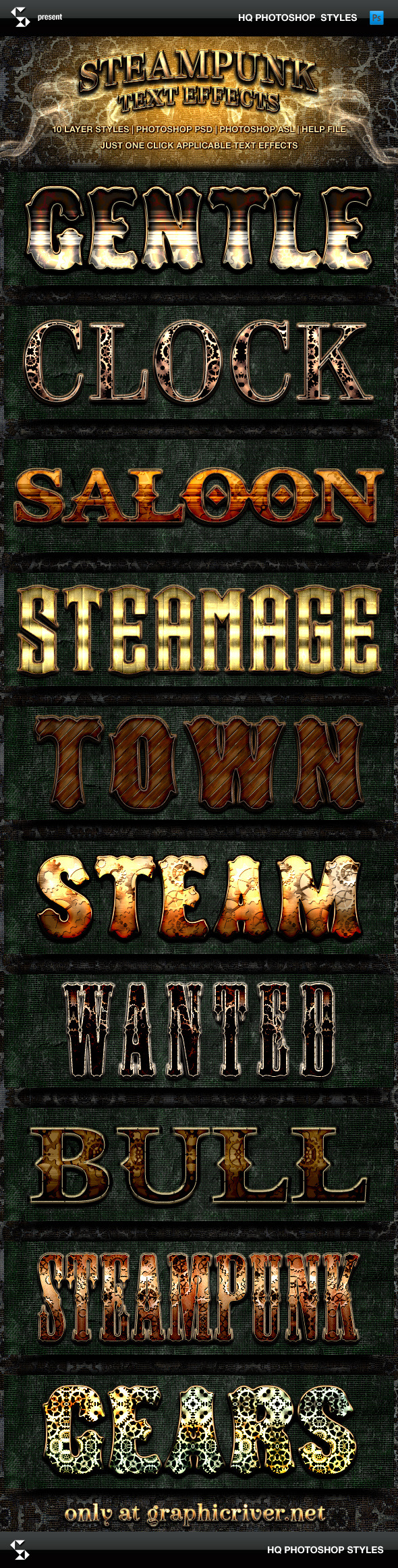 GraphicRiver Steampunk Text Effects 9020781 GraphicRiver Steampunk Text Effects 9020781