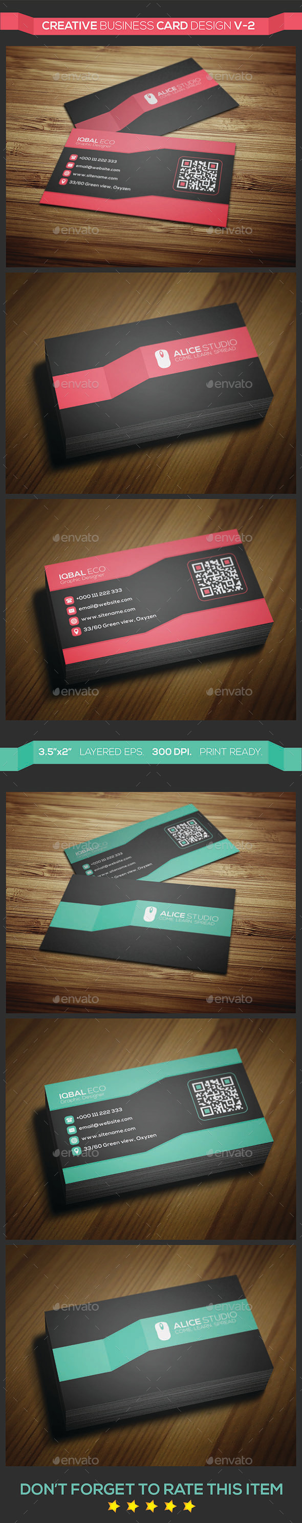 Creative Business Card Design V-2 (Creative)