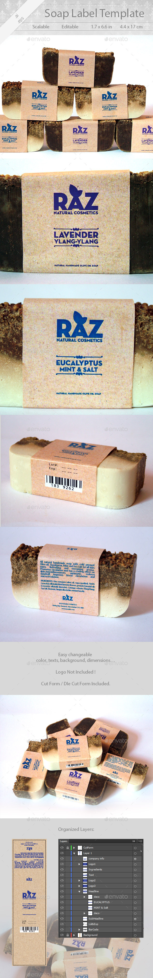 Soap Label Design (Packaging)