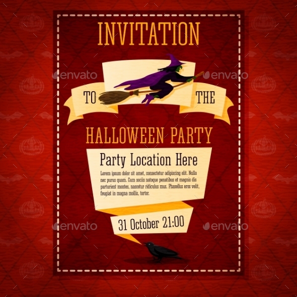 GraphicRiver Happy Halloween Invitation Card 9023358 GraphicRiver Happy Halloween Invitation Card 9023358