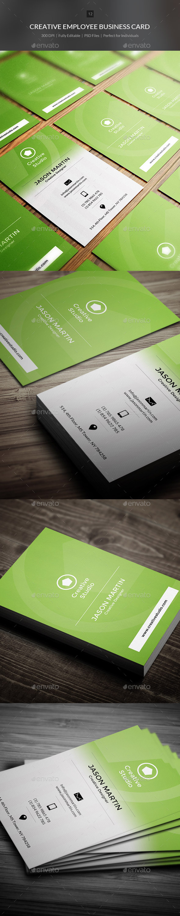 GraphicRiver Creative Employee Business Card 12 9023406 GraphicRiver Creative Employee Business Card 12 9023406
