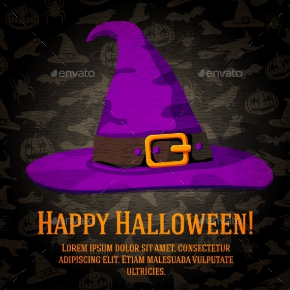 GraphicRiver Happy Halloween Card 9023550 GraphicRiver Happy Halloween Card 9023550