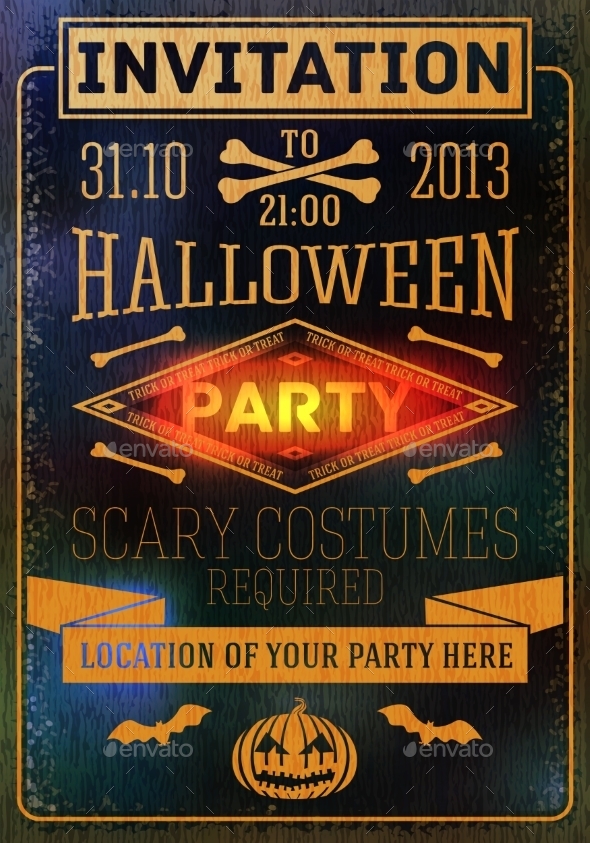 GraphicRiver Halloween Party Invitation 9023563 GraphicRiver Halloween Party Invitation 9023563