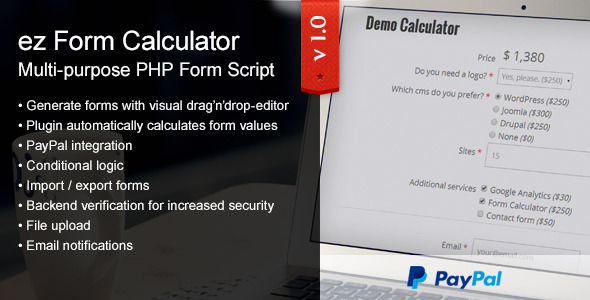 CodeCanyon ez Form Calculator PHP 9024041 CodeCanyon ez Form Calculator PHP 9024041