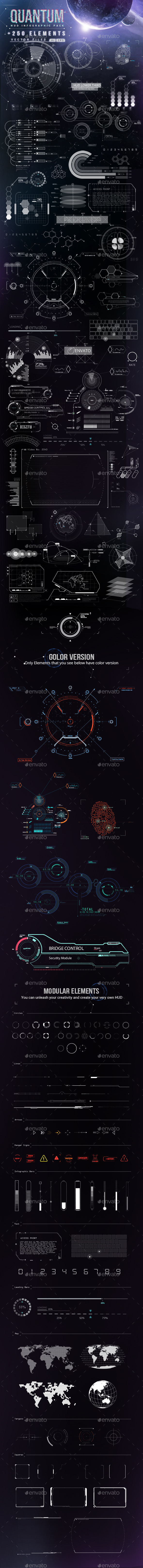 Quantum - HiTech HUD Creator Kit (Infographics)