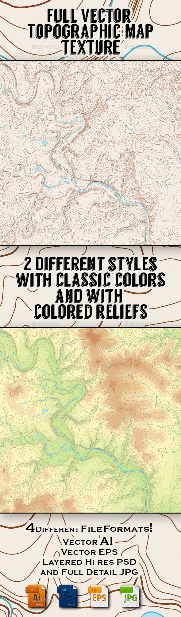 Vector Topographic Map (Abstract)