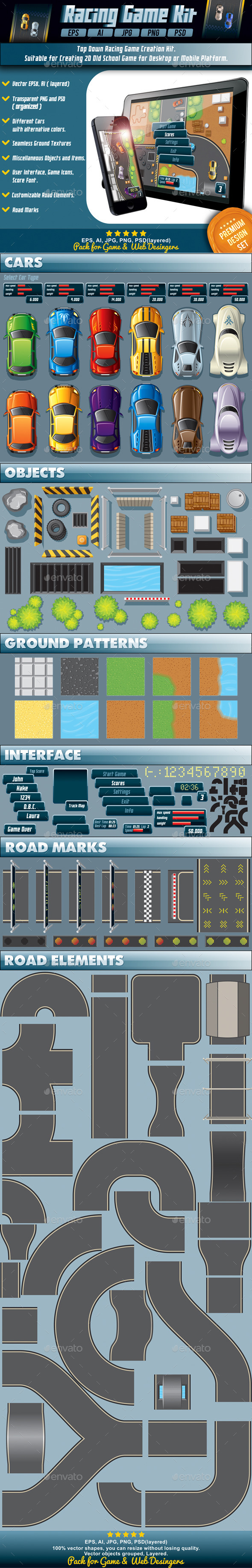 GraphicRiver Racing Game Creation Kit 9027373 GraphicRiver Racing Game Creation Kit 9027373