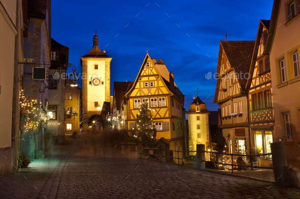 Rothenburg ob der Tauber by night (Misc) Photo Download