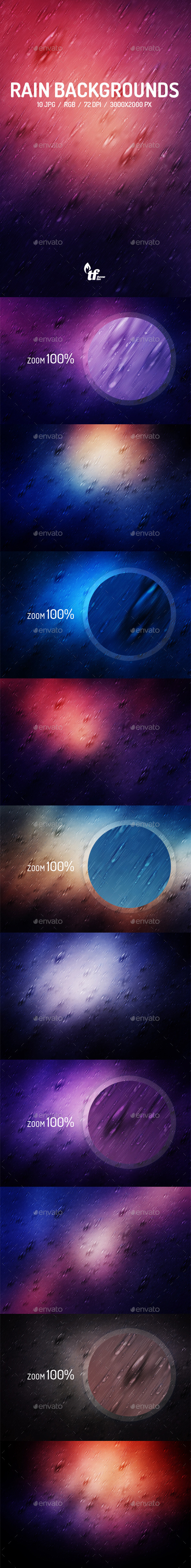 GraphicRiver Rain Backgrounds 9029550 GraphicRiver Rain Backgrounds 9029550