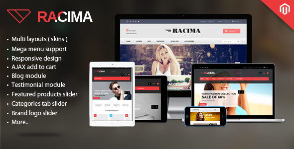 Racima - Multi Stores Responsive Magento Theme