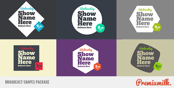 Broadcast Shapes Package Broadcast Shapes Package