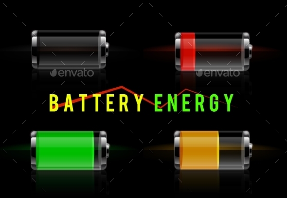 GraphicRiver Glossy Transparent Battery Level Indicator 9031818 GraphicRiver Glossy Transparent Battery Level Indicator 9031818