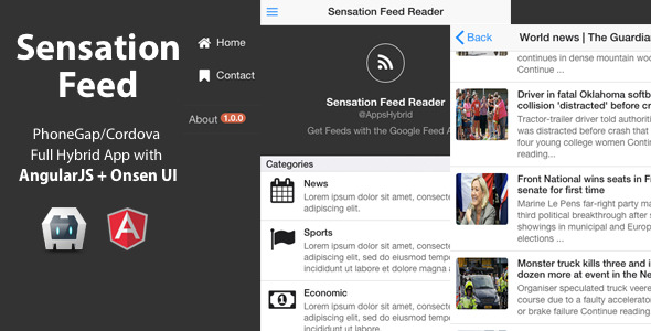 CodeCanyon Sensation Feed PhoneGap Cordova Full Hybrid App 9032098 CodeCanyon Sensation Feed PhoneGap Cordova Full Hybrid App 9032098