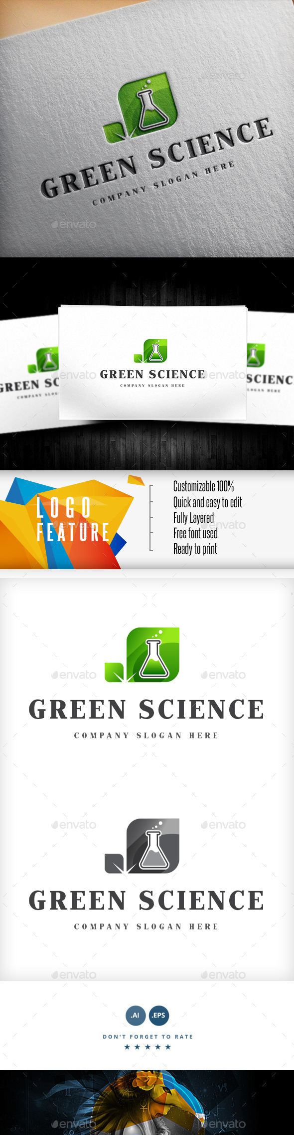 GraphicRiver Green Science Logo 9033117 GraphicRiver Green Science Logo 9033117