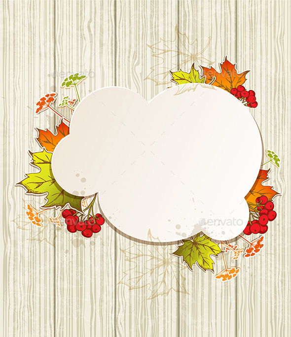 GraphicRiver Background with Leaves and Red Viburnum 9033144 GraphicRiver Background with Leaves and Red Viburnum 9033144