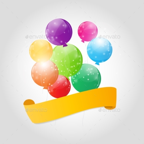 GraphicRiver Color Glossy Balloons Background Vector Illustration 9033796 GraphicRiver Color Glossy Balloons Background Vector Illustration 9033796