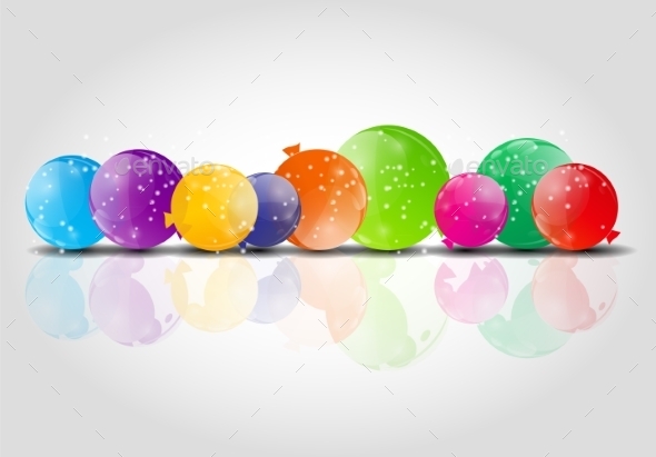 GraphicRiver Color Glossy Balloons Background Vector Illustration 9033800 GraphicRiver Color Glossy Balloons Background Vector Illustration 9033800