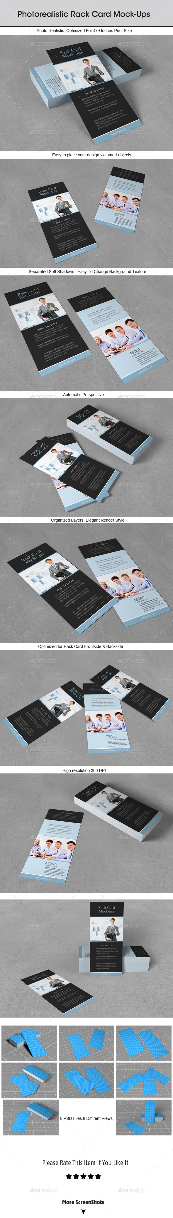 GraphicRiver Rack Card Mock-Up 9034071 GraphicRiver Rack Card Mock-Up 9034071