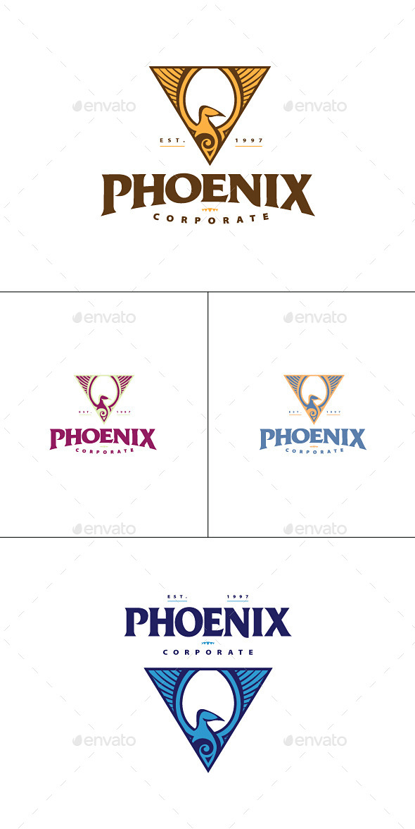 GraphicRiver Phoenix Triangle Logo Template 9036281 GraphicRiver Phoenix Triangle Logo Template 9036281