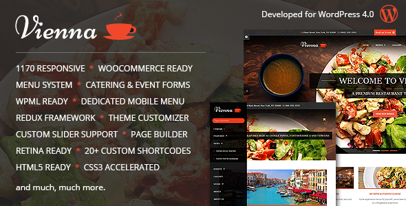 Vienna Responsive WordPress Restaurant Theme Vienna Responsive WordPress Restaurant Theme