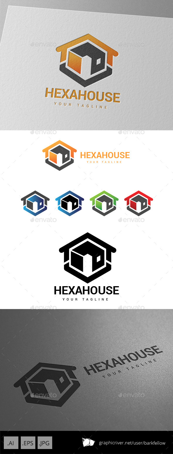GraphicRiver Hexa House Realty Property Logo 9037011 GraphicRiver Hexa House Realty Property Logo 9037011