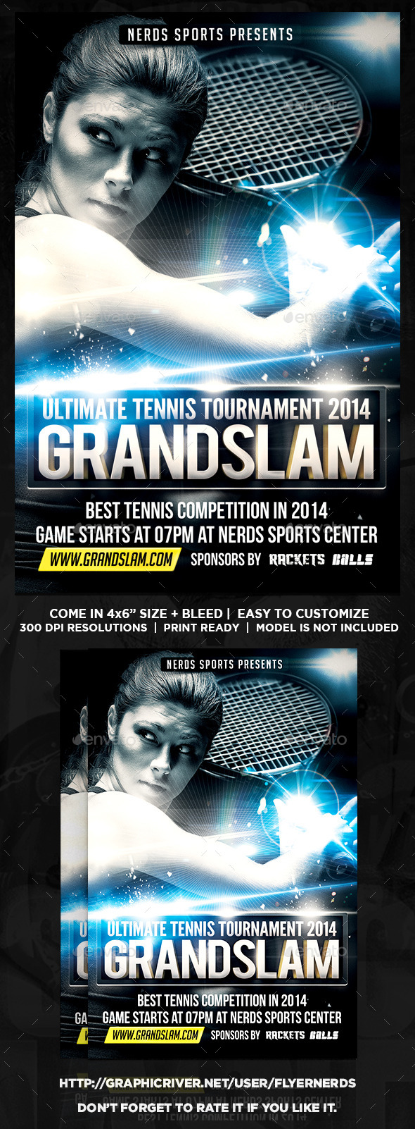 GraphicRiver Tennis Tournament Flyer 9041033 GraphicRiver Tennis Tournament Flyer 9041033