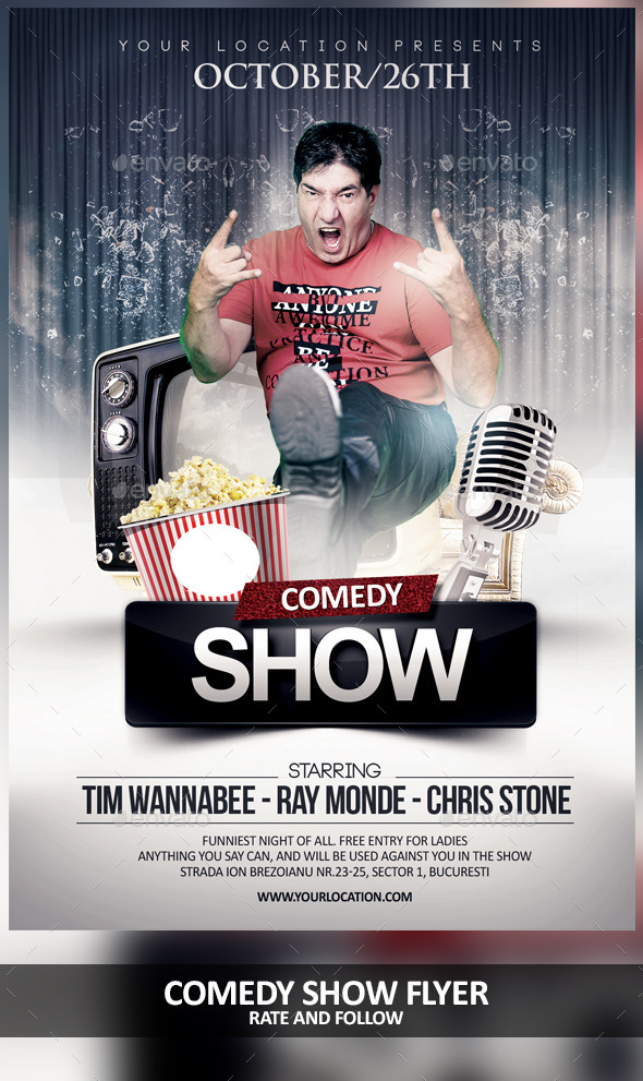GraphicRiver Comedy Night Show 9007277 GraphicRiver Comedy Night Show 9007277