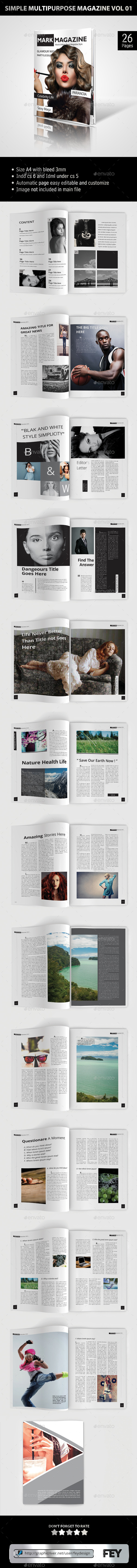 GraphicRiver Simple Multipurpose Magazine Vol.01 9002380 GraphicRiver Simple Multipurpose Magazine Vol.01 9002380
