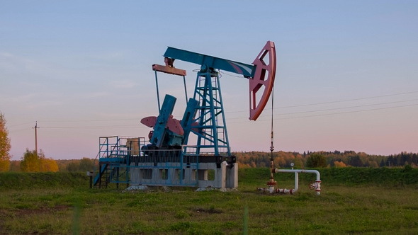 Oil Pump pumpjack in Russia Oil Pump pumpjack in Russia