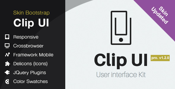 CLIP UI - Bootstrap Skin - CodeCanyon Item for Sale