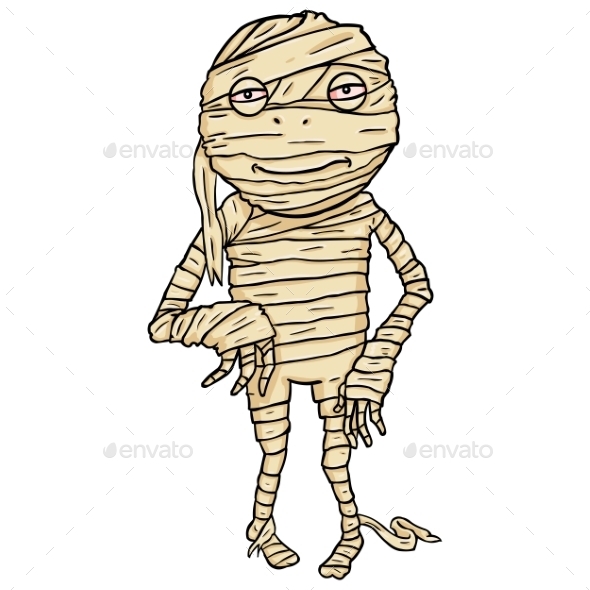 GraphicRiver Cartoon Halloween Character Mummy 9055715 GraphicRiver Cartoon Halloween Character Mummy 9055715