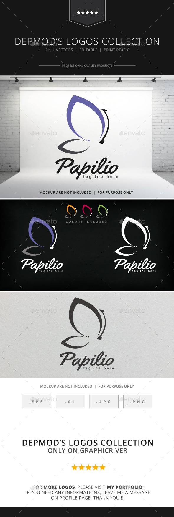 GraphicRiver Papilio Logo 9055964 GraphicRiver Papilio Logo 9055964