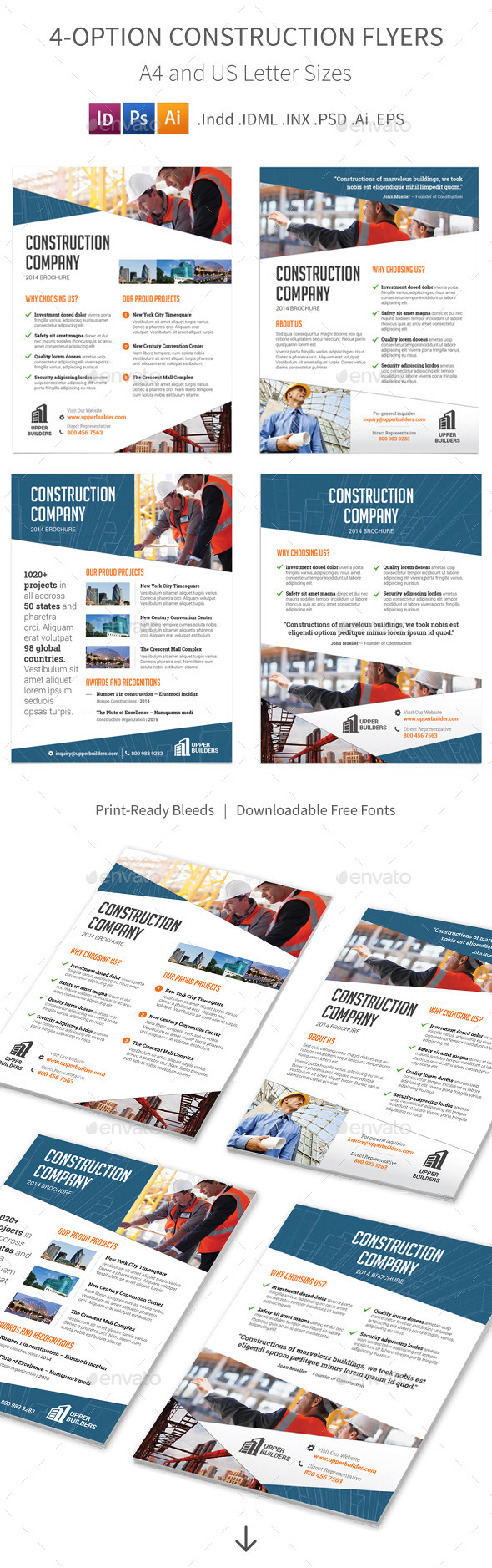 GraphicRiver Construction Company Flyers 4 Options 9056220 GraphicRiver Construction Company Flyers 4 Options 9056220