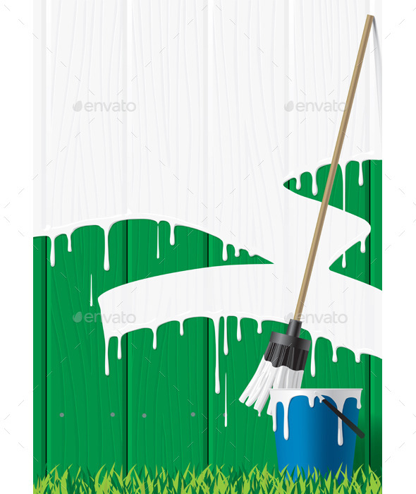 GraphicRiver Painted Fence 9056741 GraphicRiver Painted Fence 9056741