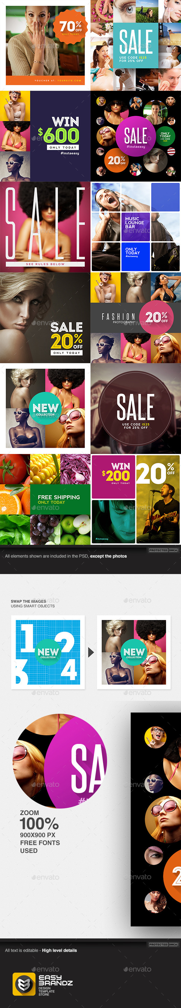 GraphicRiver Instagram Promo Templates 9060167 GraphicRiver Instagram Promo Templates 9060167