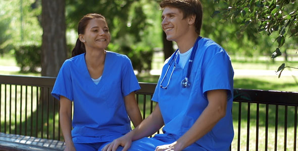 Medical Workers at Rest Medical Workers at Rest