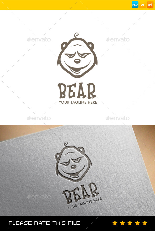 GraphicRiver Bear Logo 9060665 GraphicRiver Bear Logo 9060665