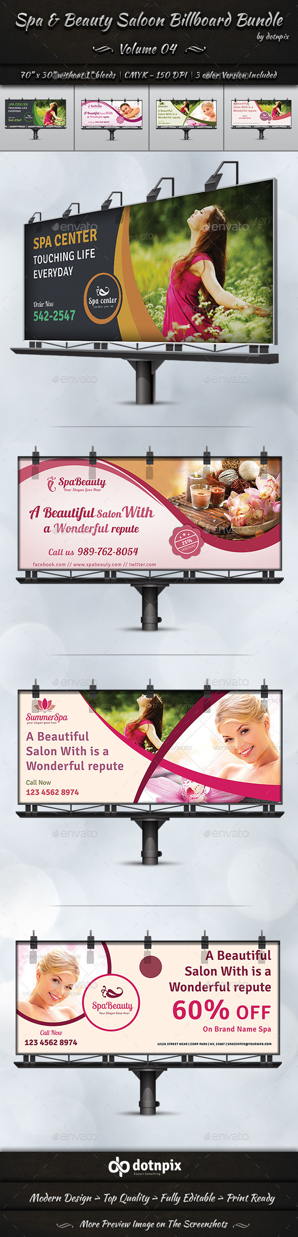 GraphicRiver Spa & Beauty Saloon Billboard Bundle Volume 4 9060771 GraphicRiver Spa & Beauty Saloon Billboard Bundle Volume 4 9060771