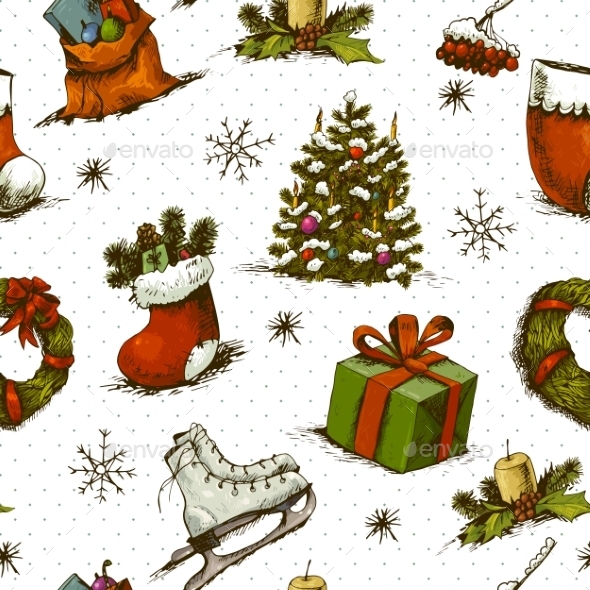 GraphicRiver Christmas Seamless Background 9062245 GraphicRiver Christmas Seamless Background 9062245