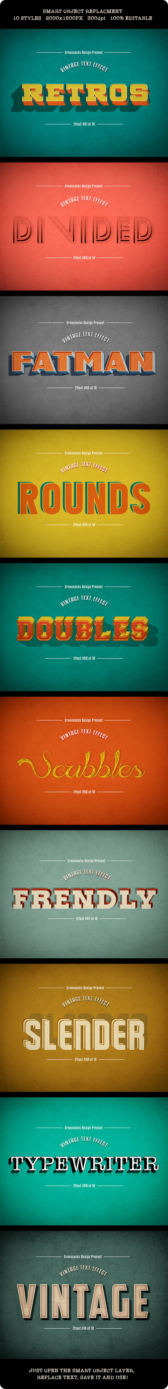 GraphicRiver Vintage Text Effects 9062394 GraphicRiver Vintage Text Effects 9062394