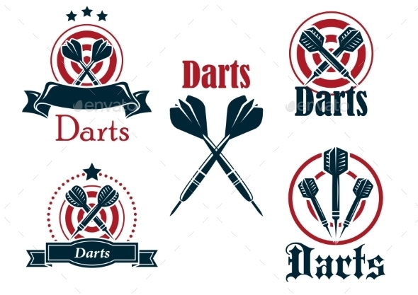 GraphicRiver Darts Icons Emblems or Symbols 9062480 GraphicRiver Darts Icons Emblems or Symbols 9062480