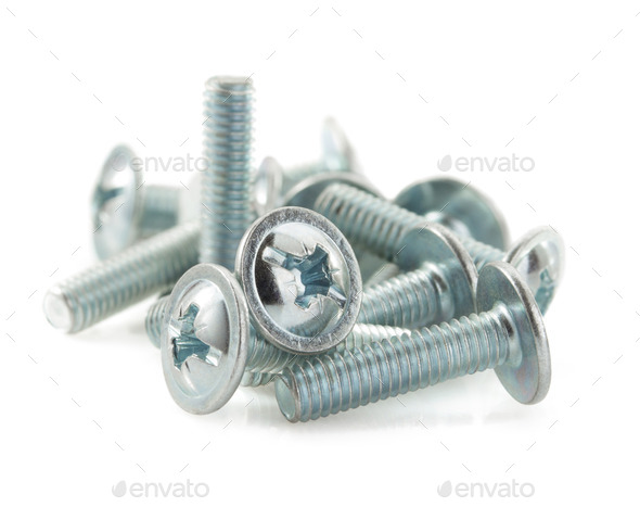 metal bolts tool on white (Misc) Photo Download