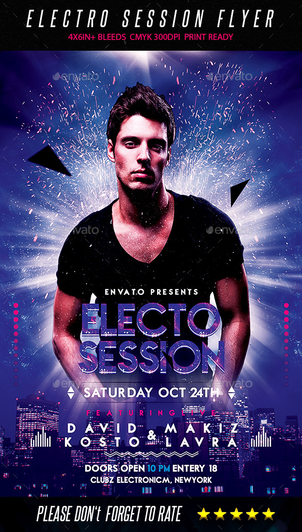 GraphicRiver Electro Session Flyer 9029931 GraphicRiver Electro Session Flyer 9029931